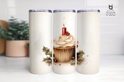 Watercolor Cupcake Sublimation Tumbler Design Product Image 2