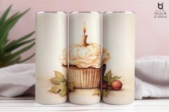 Watercolor Cupcake Sublimation Tumbler Design Product Image 3