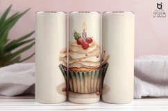 Watercolor Cupcake Sublimation Tumbler Design Product Image 5