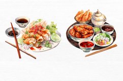 Asia Foods Watercolor Sublimation Clipart Product Image 6