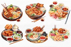 Asia Foods Watercolor Sublimation Clipart Product Image 5