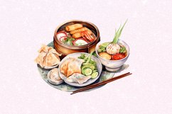 Asia Foods Watercolor Sublimation Clipart Product Image 5