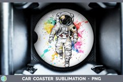 GorgeousWatercolor Car Coaster design.