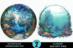 Watercolor Atlantis Sea Witch Clipart Product Image 1