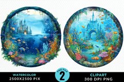 Watercolor Atlantis Sea Witch Clipart Product Image 1