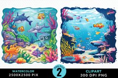 Watercolor Atlantis Sea Witch Clipart Product Image 1
