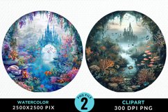 Watercolor Atlantis Sea Witch Clipart Product Image 1