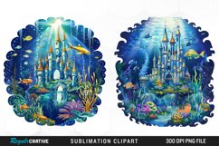 Watercolor Atlantis Sea Witch Set Clipart Product Image 1