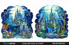 Watercolor Atlantis Sea Witch Set Clipart Product Image 1