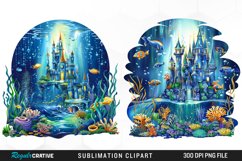 Watercolor Atlantis Sea Witch Set Clipart Product Image 1