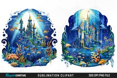 Watercolor Atlantis Sea Witch Set Clipart Product Image 1