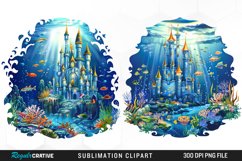 Watercolor Atlantis Sea Witch Fun Clipart Product Image 1