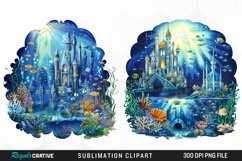 Watercolor Atlantis Sea Witch Set Clipart Product Image 1