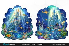 Watercolor Atlantis Sea Witch Set Clipart Product Image 1