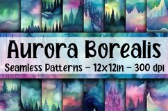 Aurora Borealis Digital Papers - Seamless Patterns Product Image 1
