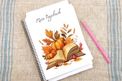 Watercolor Autumn Cozy Book Clipart Bundle Product Image 4