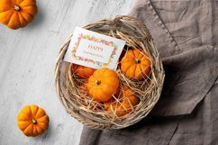 Watercolor autumn floral frames for decorations 