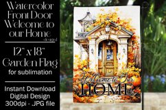 Autumn Front Door 12x18 Welcome to Our Home Garden Flag Product Image 1