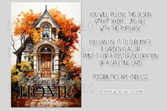 Autumn Front Door 12x18 Welcome to Our Home Garden Flag Product Image 2