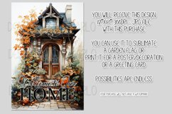 Autumn Front Door 12x18 Welcome to Our Home Garden Flag Product Image 2
