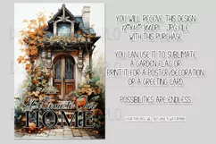 Autumn Front Door 12x18 Welcome to Our Home Garden Flag Product Image 2