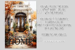 Autumn Front Door 12x18 Welcome to Our Home Garden Flag Product Image 2