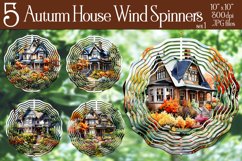 Autumn House Wind Spinner, Fall Colors House Wind Spinners Product Image 1
