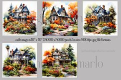 Autumn House Wind Spinner, Fall Colors House Wind Spinners Product Image 2