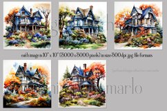 Autumn House Wind Spinner, Fall Colors House Wind Spinners Product Image 2