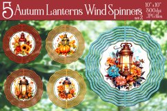 Autumn Lanterns Wind Spinner, Fall Flowers Wind Spinners Product Image 1