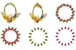 Watercolor Cliparts Autumn Leaves Product Image 3