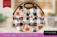 Cozy Autumn Lunch Bag - Harvest Season Lunch Bug PNG Product Image 1