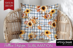 Cozy Autumn Pillow Sublimation - Harvest Season Pillow Cover Product Image 1