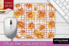 Cozy Autumn Mouse Pad Sublimation - Harvest Season Mousepad Product Image 1
