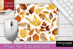 Cozy Autumn Mouse Pad Sublimation - Harvest Season Mousepad Product Image 1