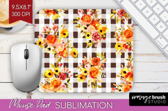 Cozy Autumn Mouse Pad Sublimation - Harvest Season Mousepad Product Image 1