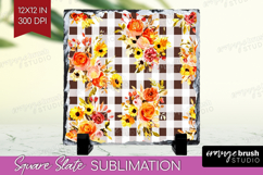 Cozy Autumn Slate PNG - Harvest Season Square Slate Product Image 1