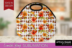 Cozy Autumn Lunch Bag - Harvest Season Lunch Bug PNG Product Image 1