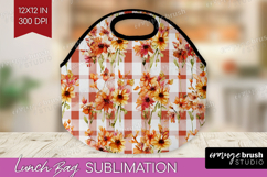 Cozy Autumn Lunch Bag - Harvest Season Lunch Bug PNG Product Image 1