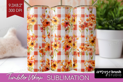 Cozy Autumn Tumbler Wrap - Harvest Season Tumbler PNG Product Image 1