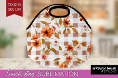 Cozy Autumn Lunch Bag - Harvest Season Lunch Bug PNG Product Image 1