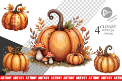 Autumn Pumpkins Clipart Product Image 1