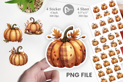 Autumn Pumpkins Sticker Product Image 1