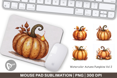 Autumn Pumpkins Mouse Pad Product Image 1