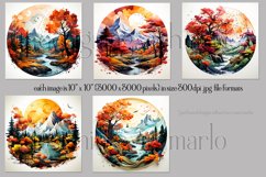 Autumn Nature Wind Spinner, Fall Scene Wind Spinner Designs Product Image 2