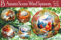 Autumn Nature Wind Spinner, Fall Scene Wind Spinner Designs Product Image 1