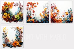 Autumn Season Backgrounds, Fall Colors Leaves Background Product Image 3