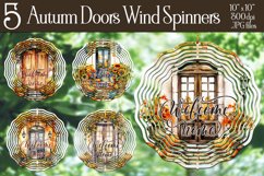 Autumn Front Doors Wind Spinner, Welcome Home Wind Spinners Product Image 1
