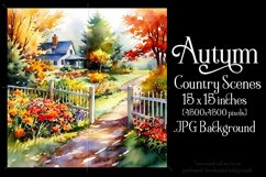 Autumn Scenes Backgrounds, Fall Country Scenes Background s1 Product Image 4