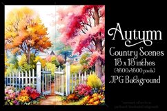 Autumn Scenes Backgrounds, Fall Country Scenes Background s2 Product Image 2